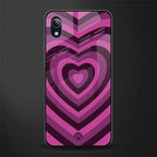 y2k burgundy hearts aesthetic glass case for vivo y91i image