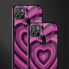 y2k burgundy hearts aesthetic glass case for realme narzo 30a image-2