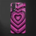 y2k burgundy hearts aesthetic glass case for realme narzo 20 pro image