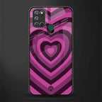 y2k burgundy hearts aesthetic glass case for realme 7i image