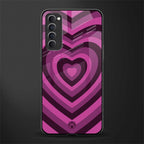 y2k burgundy hearts aesthetic glass case for oppo reno 4 pro image
