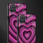 y2k burgundy hearts aesthetic glass case for samsung galaxy a42 5g image-2