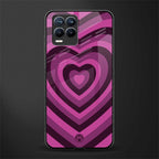 y2k burgundy hearts aesthetic glass case for realme 8 pro image