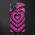 y2k burgundy hearts aesthetic glass case for samsung galaxy f62 image