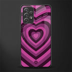 y2k burgundy hearts aesthetic glass case for samsung galaxy a52s 5g image