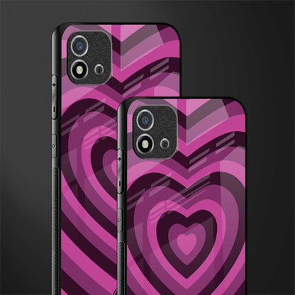 y2k burgundy hearts aesthetic glass case for realme c20 image-2
