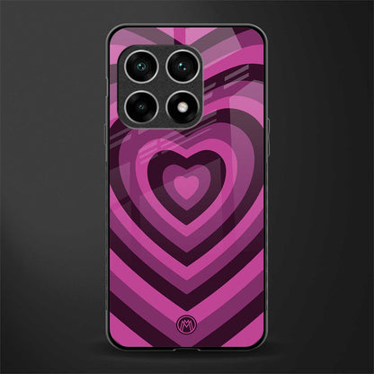 y2k burgundy hearts aesthetic glass case for oneplus 10 pro 5g image