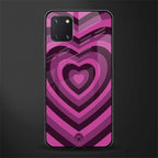 y2k burgundy hearts aesthetic glass case for samsung galaxy note 10 lite image