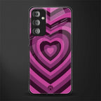 y2k burgundy hearts aesthetic back phone cover | glass case for samsung galaxy f23 5g