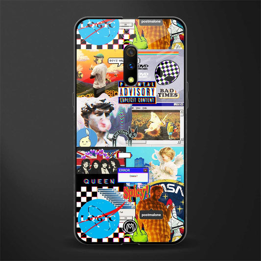 y2k collage aesthetic glass case for oppo k3 image