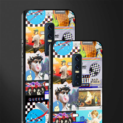 y2k collage aesthetic glass case for vivo v17 pro image-2