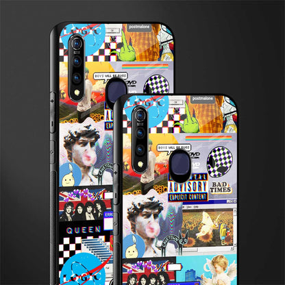 y2k collage aesthetic glass case for vivo z1 pro image-2