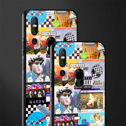 y2k collage aesthetic glass case for vivo v15 image-2
