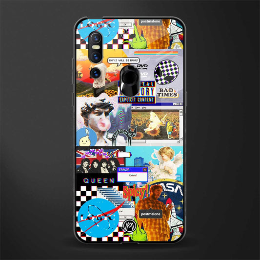 y2k collage aesthetic glass case for vivo v15 image