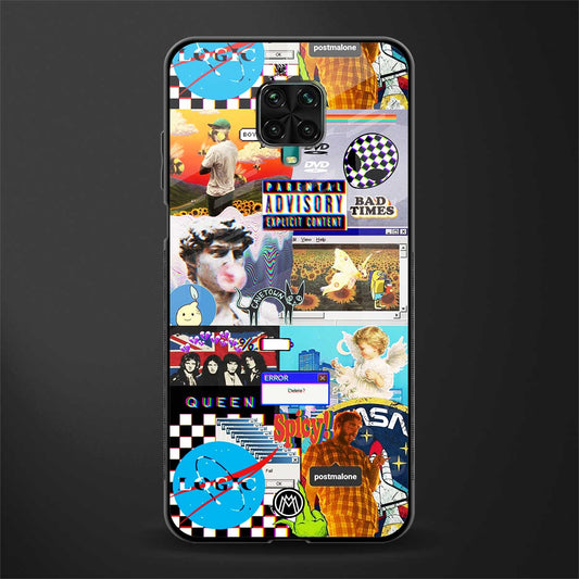 y2k collage aesthetic glass case for redmi note 9 pro image