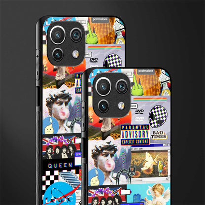 y2k collage aesthetic glass case for mi 11 lite image-2