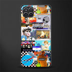 y2k collage aesthetic back phone cover | glass case for samsung galaxy a22 4g