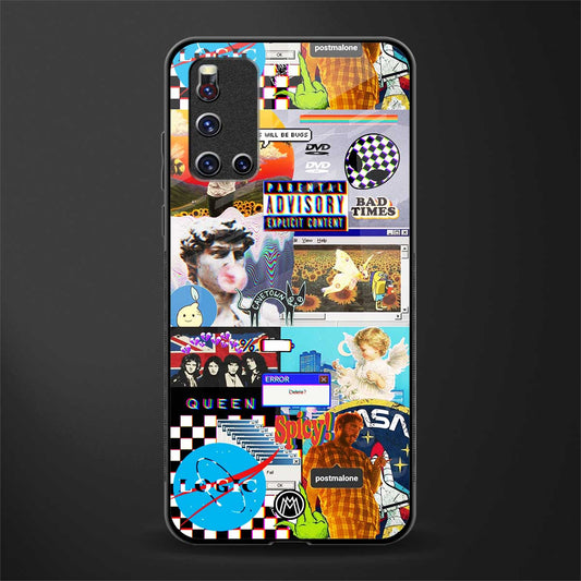 y2k collage aesthetic glass case for vivo v19 image
