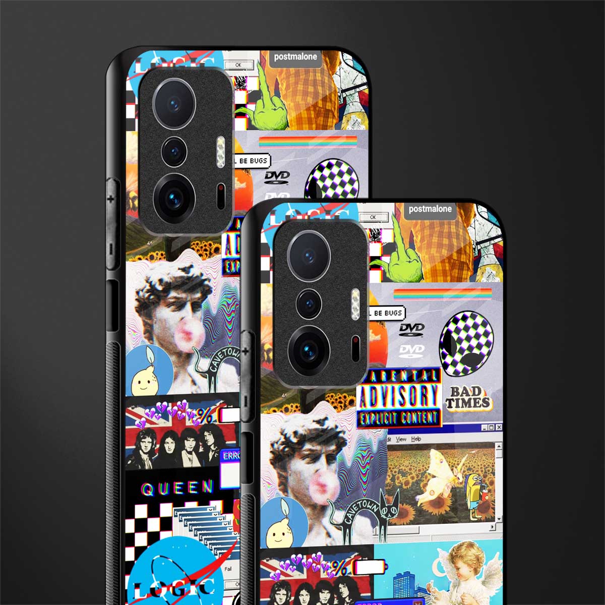 y2k collage aesthetic glass case for mi 11t pro 5g image-2