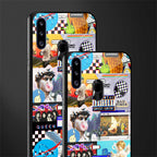 y2k collage aesthetic glass case for samsung galaxy a20s image-2