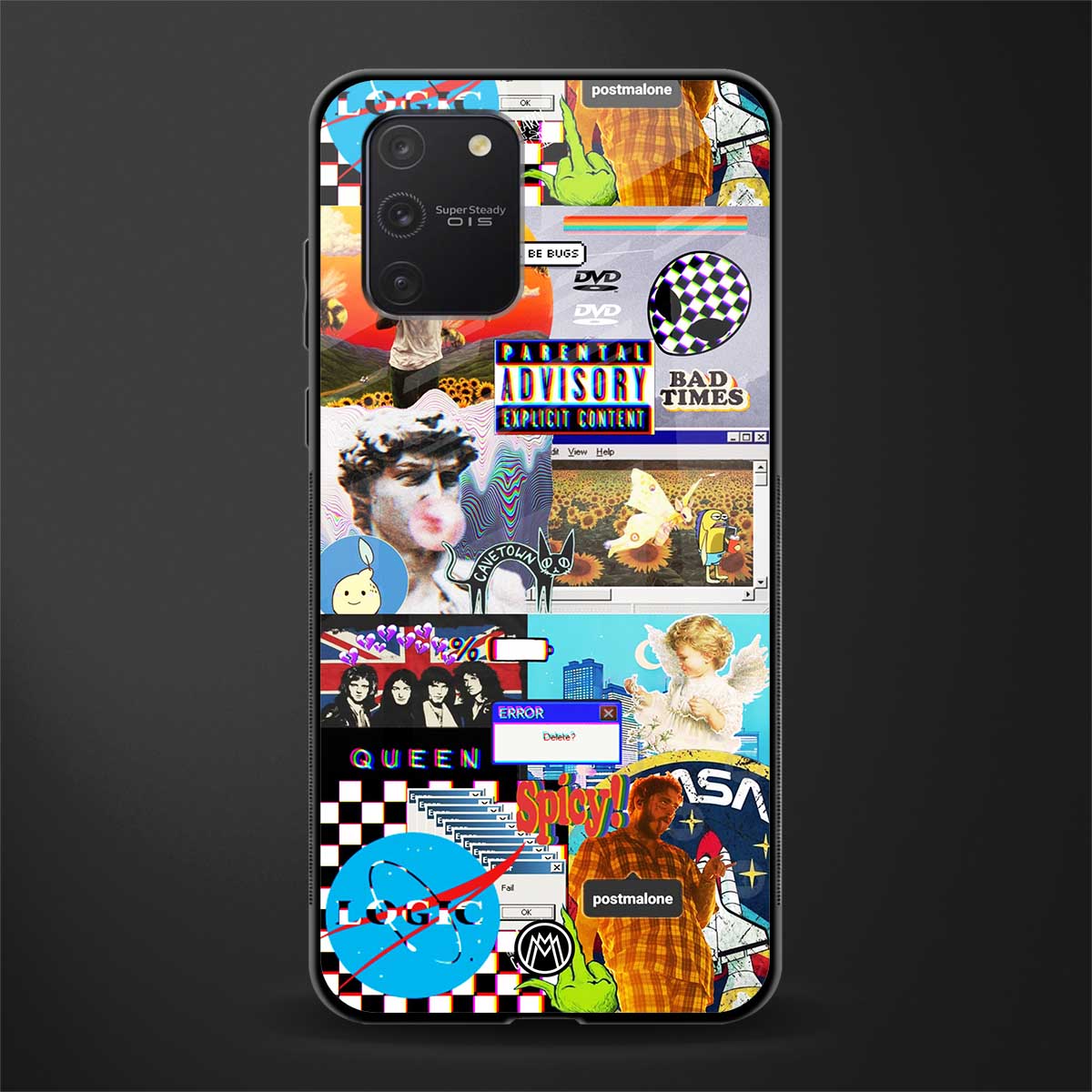y2k collage aesthetic glass case for samsung galaxy s10 lite image