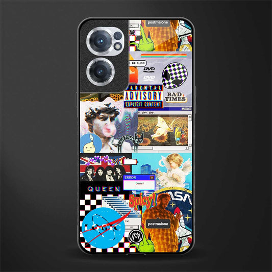 y2k collage aesthetic glass case for oneplus nord ce 2 5g image