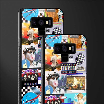 y2k collage aesthetic glass case for samsung galaxy note 9 image-2