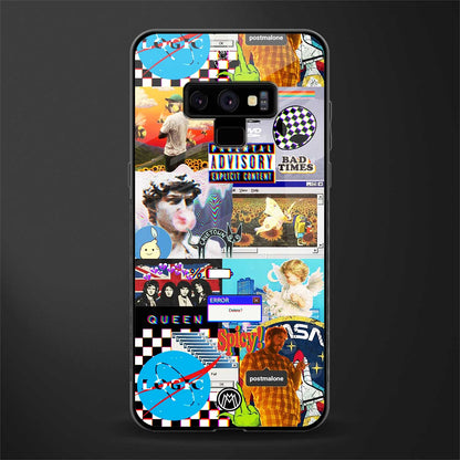 y2k collage aesthetic glass case for samsung galaxy note 9 image