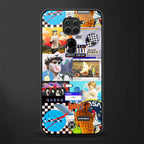 y2k collage aesthetic glass case for redmi note 9 image