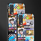 y2k collage aesthetic glass case for oneplus nord 2 5g image-2