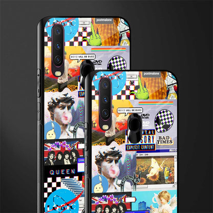 y2k collage aesthetic glass case for vivo y17 image-2