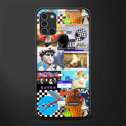 y2k collage aesthetic glass case for samsung galaxy a21s image