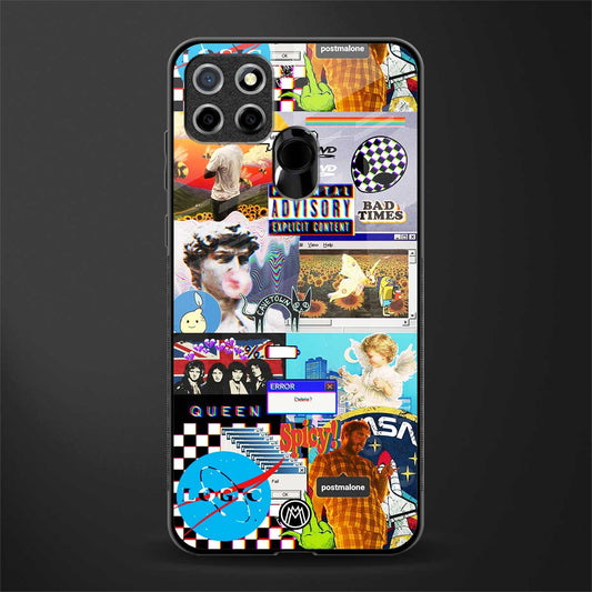 y2k collage aesthetic glass case for realme narzo 30a image