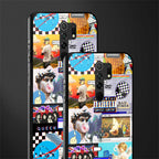 y2k collage aesthetic glass case for redmi 9 prime image-2