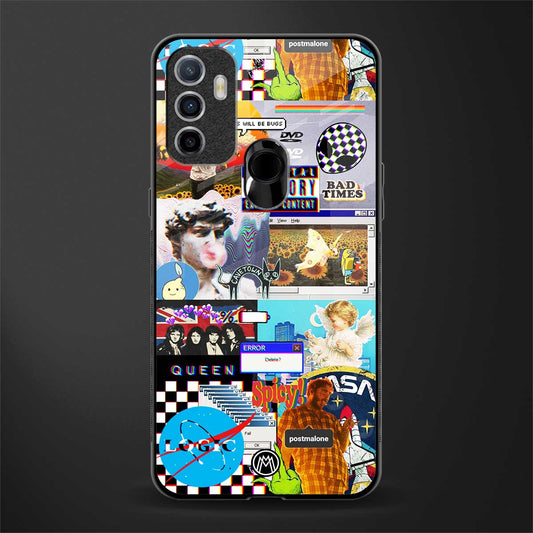 y2k collage aesthetic glass case for oppo a53 image