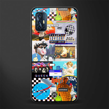 y2k collage aesthetic glass case for vivo v17 image