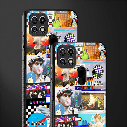 y2k collage aesthetic glass case for oppo a15s image-2