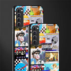 y2k collage aesthetic glass case for oppo reno 4 pro image-2