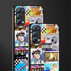 y2k collage aesthetic glass case for oppo reno 5 pro image-2