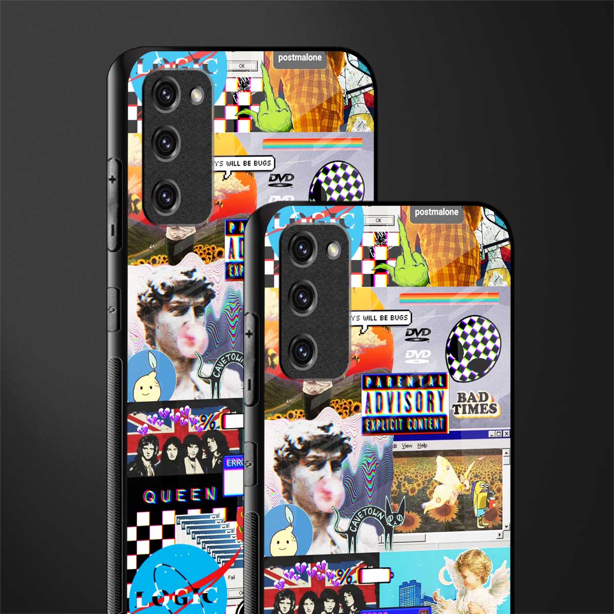 y2k collage aesthetic glass case for samsung galaxy s20 fe image-2