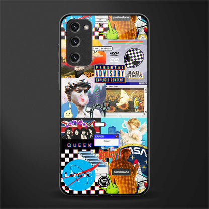y2k collage aesthetic glass case for samsung galaxy s20 fe image