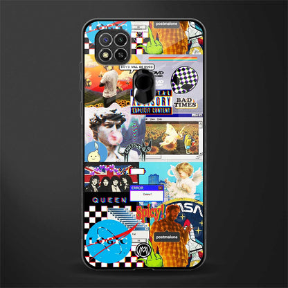 y2k collage aesthetic glass case for poco c31 image