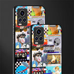 y2k collage aesthetic glass case for vivo v20 pro image-2
