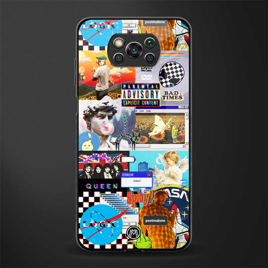 y2k collage aesthetic glass case for poco x3 image