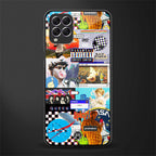 y2k collage aesthetic glass case for samsung galaxy f62 image