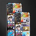 y2k collage aesthetic glass case for samsung galaxy a52s 5g image-2