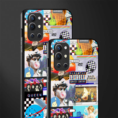 y2k collage aesthetic glass case for oneplus 9r image-2