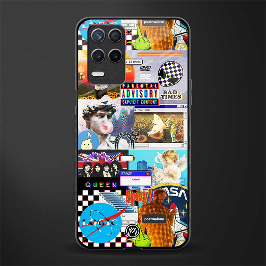 y2k collage aesthetic glass case for realme narzo 30 5g image