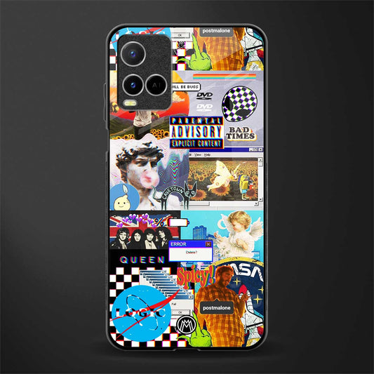 y2k collage aesthetic glass case for vivo y21a image