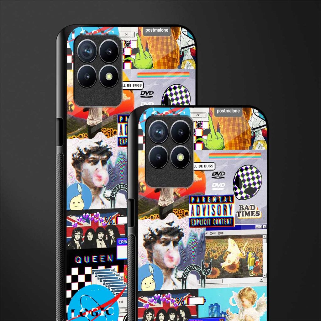 y2k collage aesthetic glass case for realme narzo 50 image-2